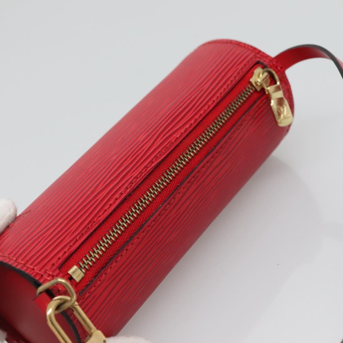 Louis Vuitton Soufflot Pochette Epi Leather, RED, LEATHER, Clutche & pouche