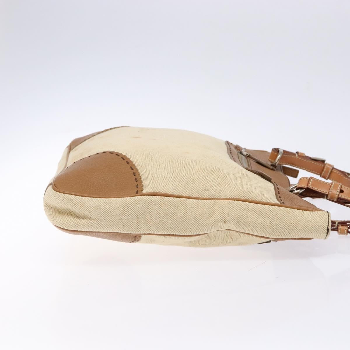 Prada Vintage Convertible Tote Canvas and leather, BEIGE, CANVAS, Tote bag