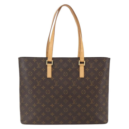 Louis Vuitton Luco Handbag Monogram Canvas, BROWN, CANVAS, Tote bag