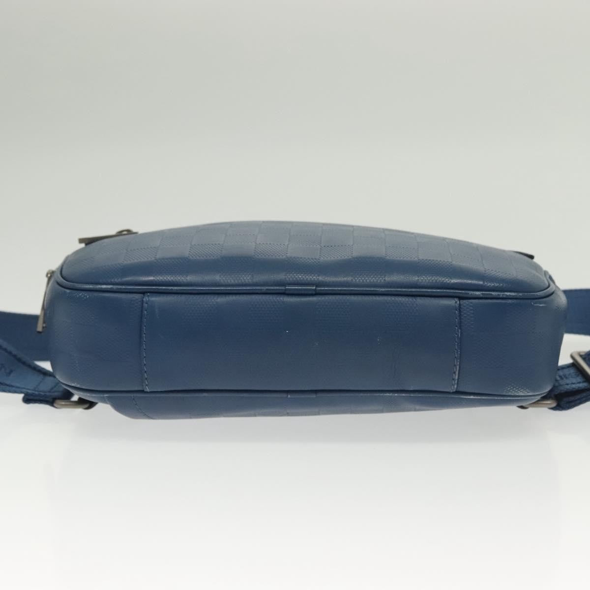 Louis Vuitton Ambler Bag Damier Infini Leather, BLUE, LEATHER, Shoulder bag
