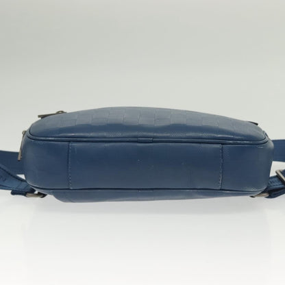 Louis Vuitton Ambler Bag Damier Infini Leather, BLUE, LEATHER, Shoulder bag