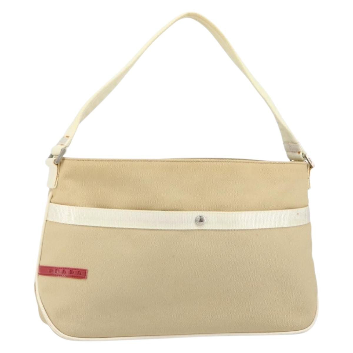 Prada Sport handbag Canvas, Beige, Canvas, Shoulder Bag