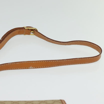 Celine Vintage Macadam Shoulder Bag Canvas, BEIGE, CANVAS, Shoulder bag