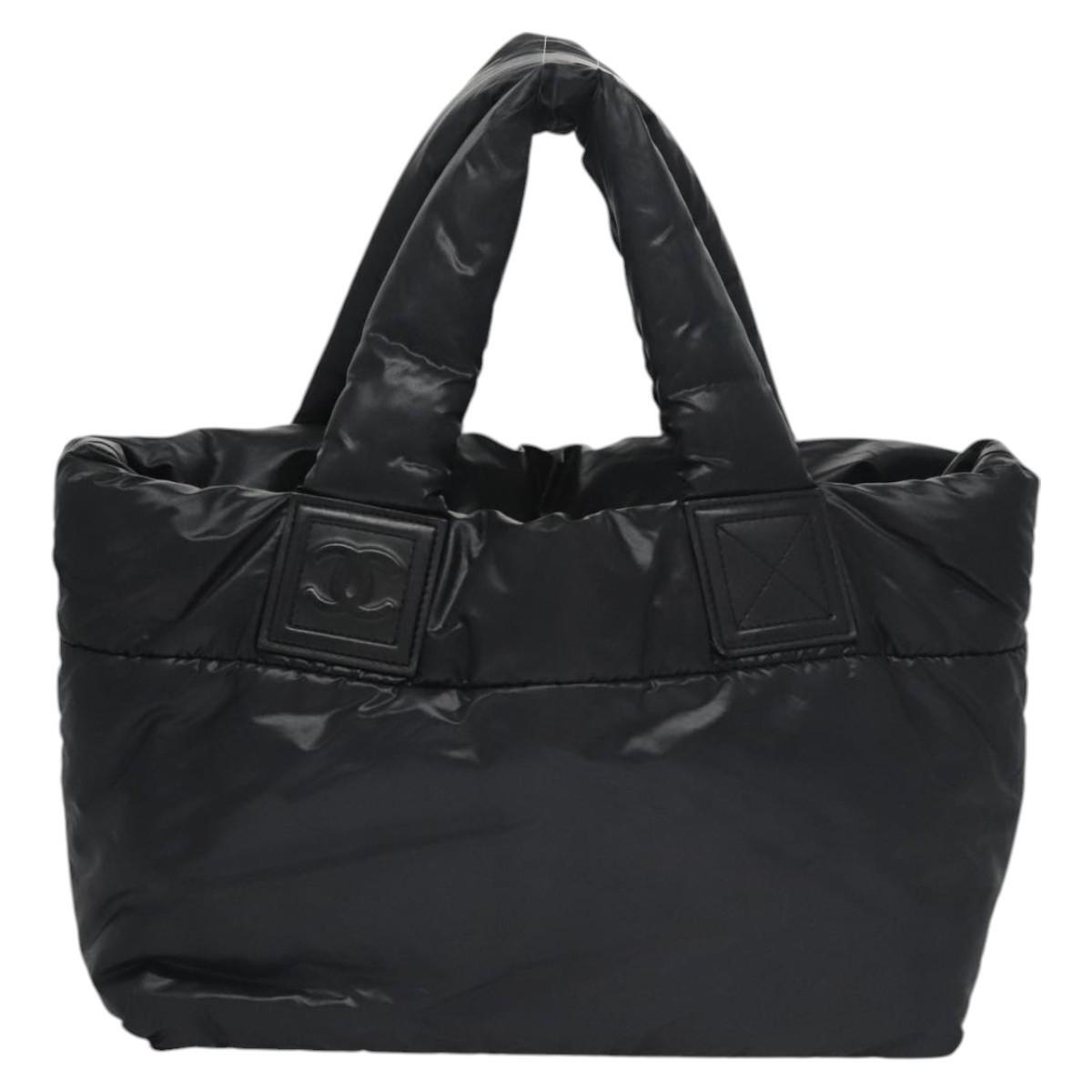Chanel Coco Cocoon Reversible Tote Quilted Nylon, BLACK, NYLON, Tote bag