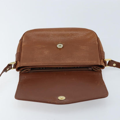Burberry Flap Shoulder Bag Leather, BROWN, LEATHER, Shoulder bag
