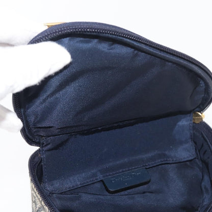 Christian Dior Vintage Saddle Coin Purse Diorissimo Canvas, Navy, Canvas, Clutch