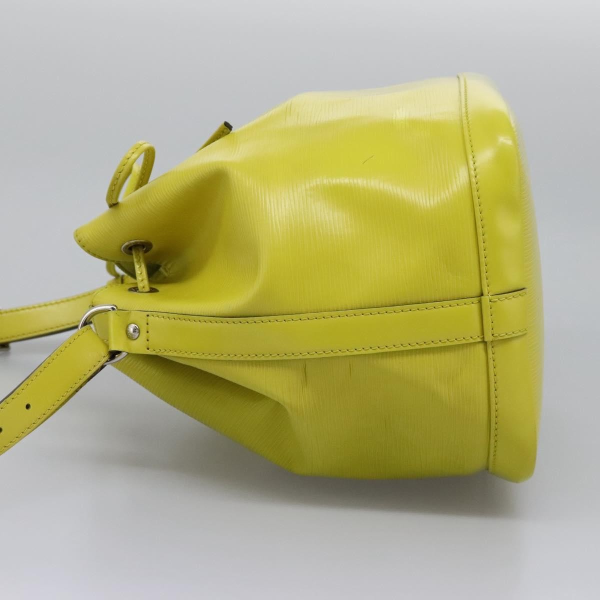 Louis Vuitton Petit Noe Handbag Epi Leather, Green, Leather, Shoulder Bag