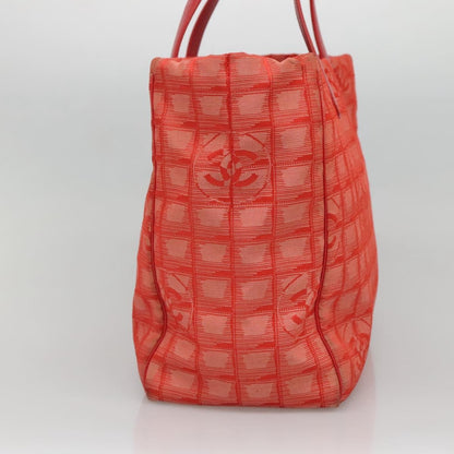 Chanel Travel Line Tote Nylon, RED, NYLON, Tote bag