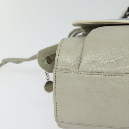 Balenciaga Cherche Midi Chain Shoulder Bag Leather, GRAY, LEATHER, Shoulder bag