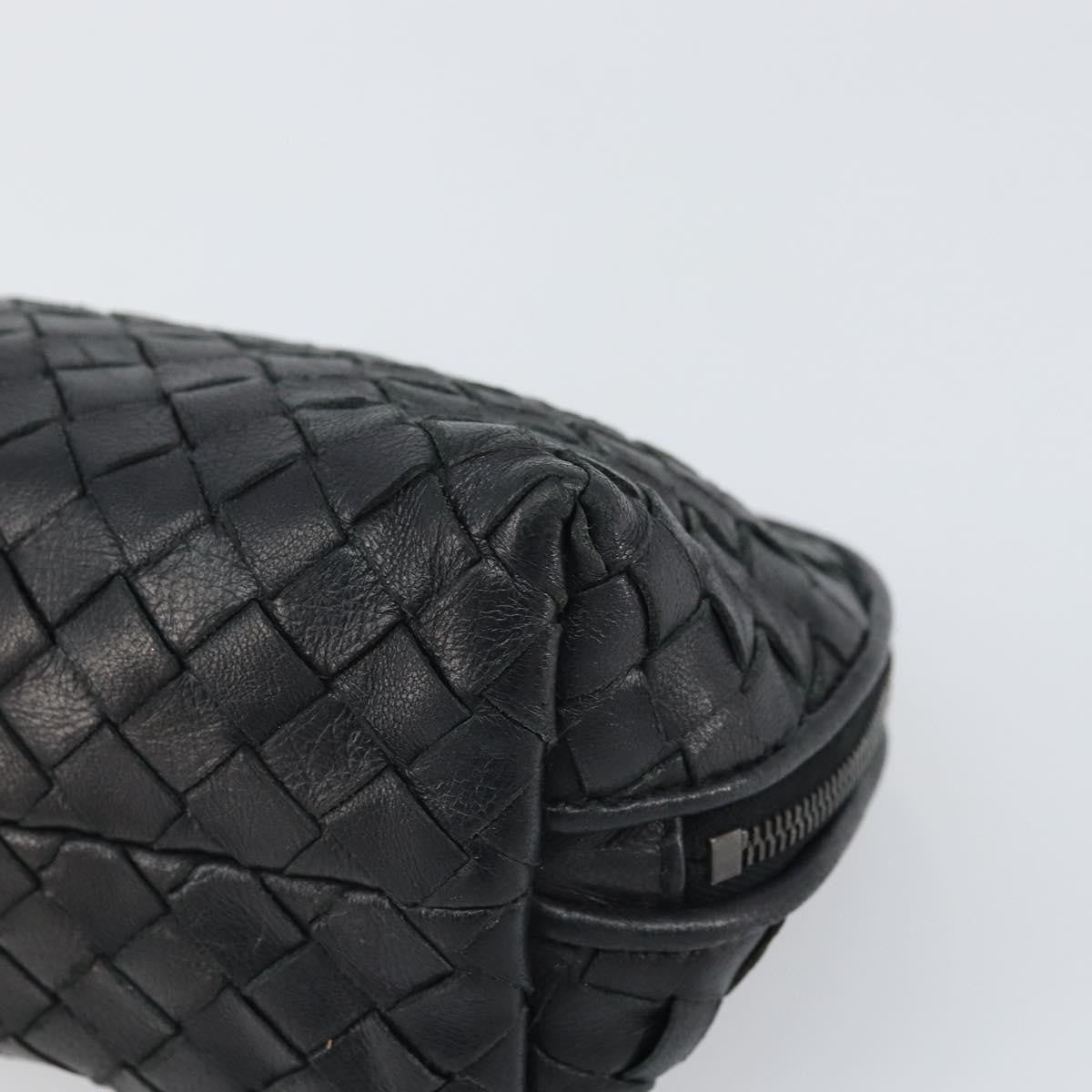 Bottega Veneta Intrecciato Clutch bag Leather, BLACK, LEATHER, Clutche & pouche