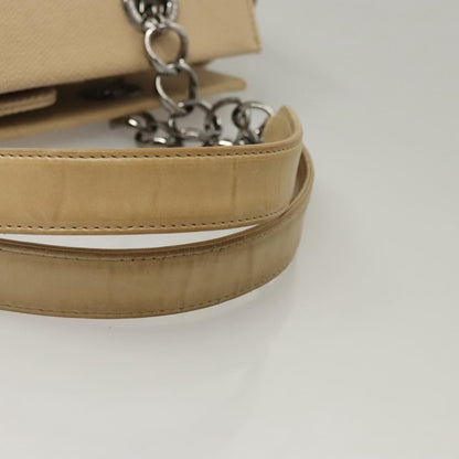Chanel Vintage Chocolate Bar Tote Quilted Canvas, Beige, Canvas, Handbag