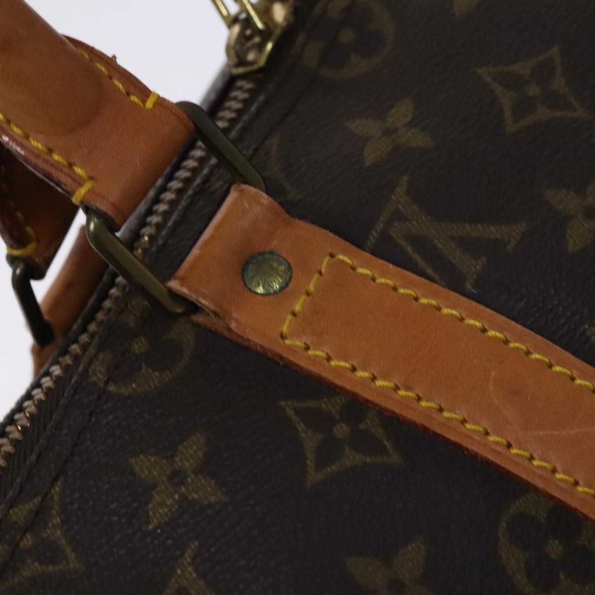 Louis Vuitton Keepall Bag Monogram Canvas, BROWN, CANVAS, Travel bag