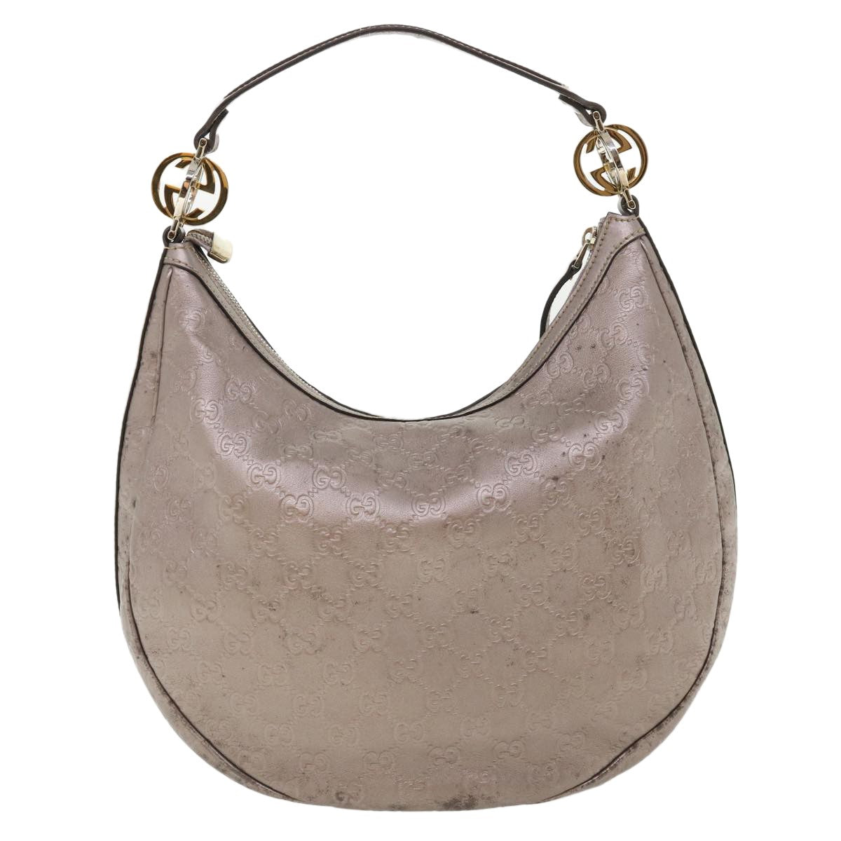 Gucci Hobo Guccissima Leather, PURPLE, LEATHER, Shoulder bag