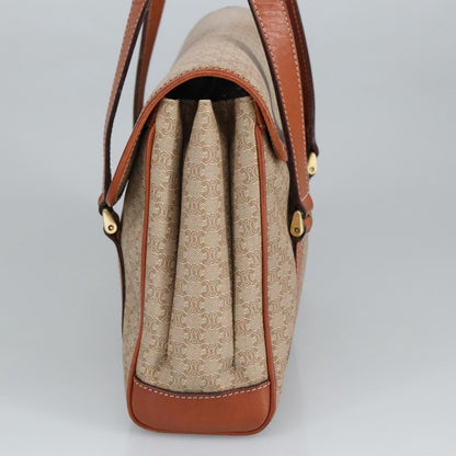 Celine Vintage Macadam Handbag Macadam, BEIGE, PVC,CANVAS, Handbag