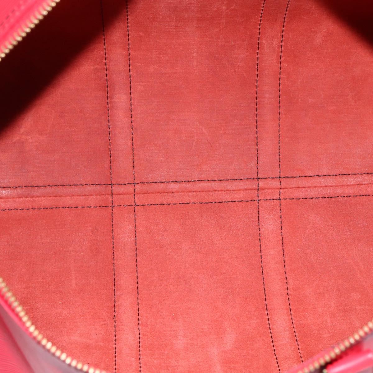 Louis Vuitton Keepall Bag Epi Leather, RED, LEATHER, Travel bag