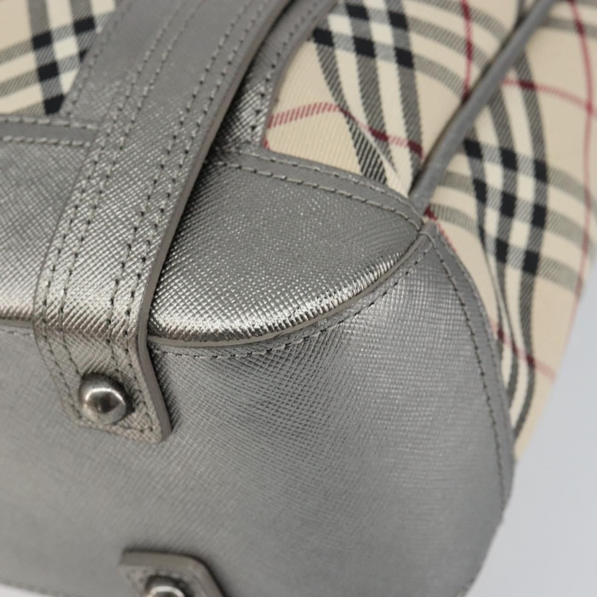 Burberry Nova check Shoulder bag Canvas and Leather, BEIGE, CANVAS, Shoulder bag