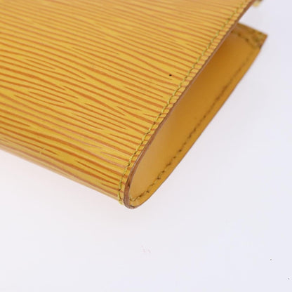 Louis Vuitton Pochette Accessoires Epi Leather, YELLOW, LEATHER, Clutche & pouche