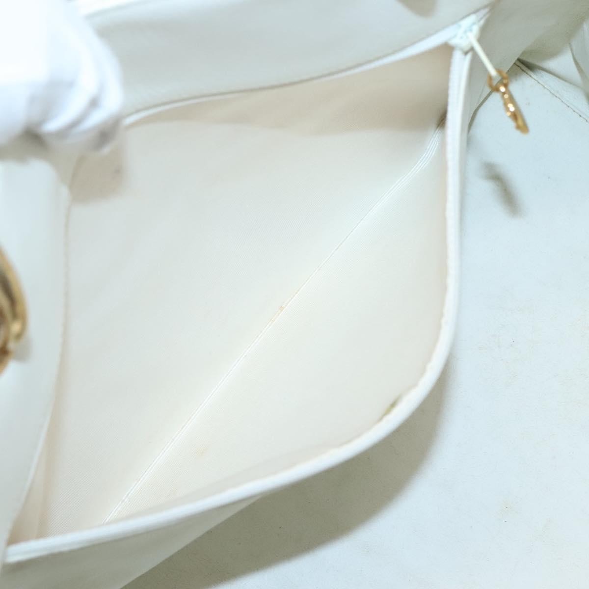 Chanel Vintage Grand Shopping Tote Quilted Caviar, WHITE, LEATHER, Tote bag