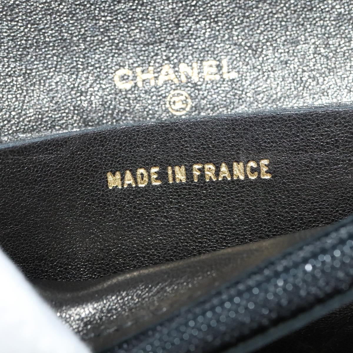Chanel Classic Card Holder on Chain Wristlet Leather, BLACK, LEATHER, Wallets