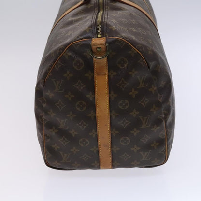 Louis Vuitton Keepall Bag Monogram Canvas, BROWN, CANVAS, Travel bag