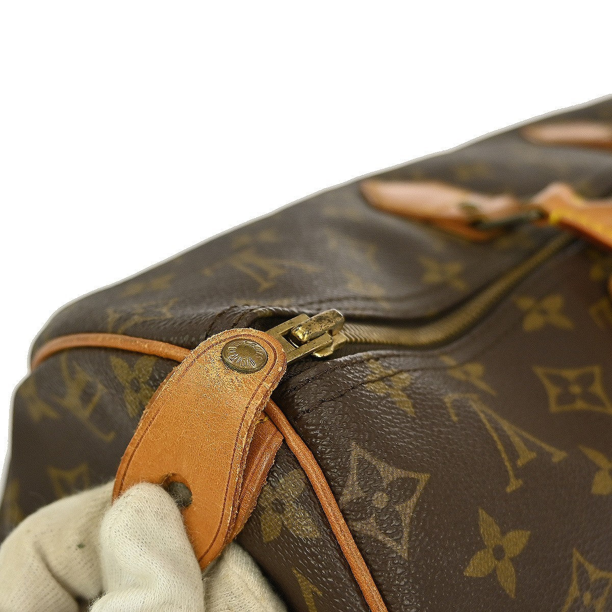 Louis Vuitton Speedy Handbag Monogram Canvas, BROWN, CANVAS, Handbag