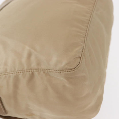 Prada Buckle Messenger Bag Tessuto, Beige, Nylon, Shoulder Bag