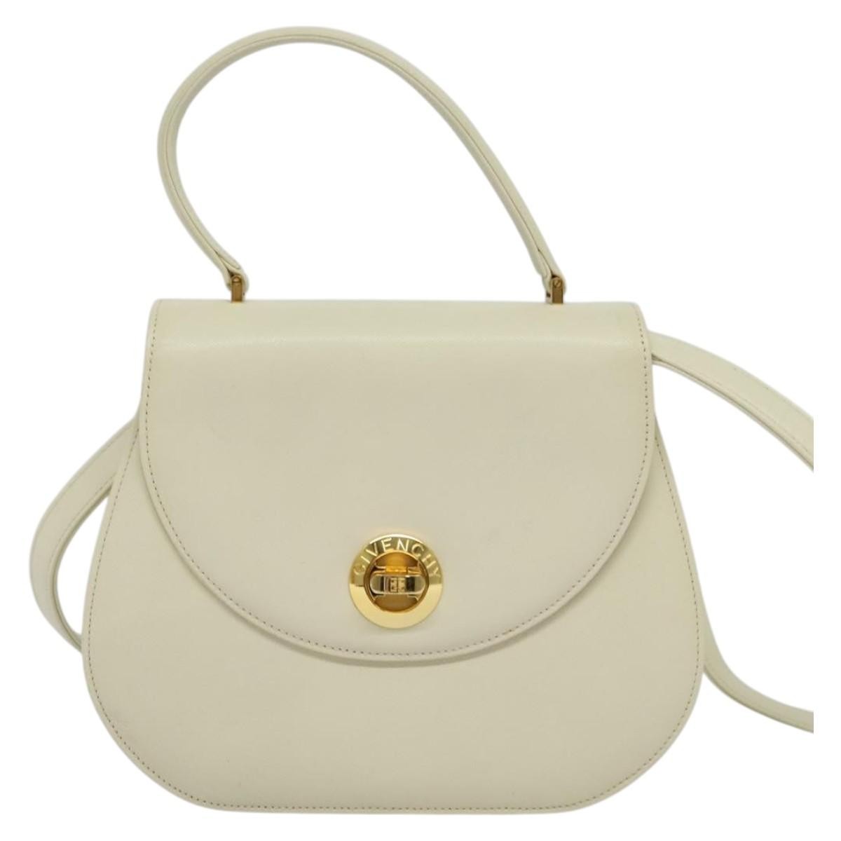 Givenchy Vintage Handbag Leather, ECRU, LEATHER, Handbag
