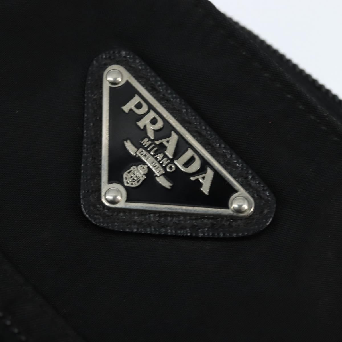 Prada Front Pocket Messenger Bag Tessuto, Black, Nylon, Shoulder Bag