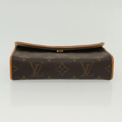 Louis Vuitton Florentine Waist Bag Monogram Canvas, BROWN, CANVAS, Travel bag