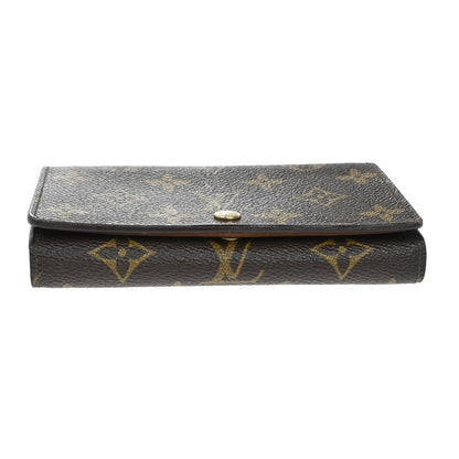 Louis Vuitton Porte Monnaie Billets Tresor Wallet Monogram Canvas, BROWN, CANVAS, Wallets