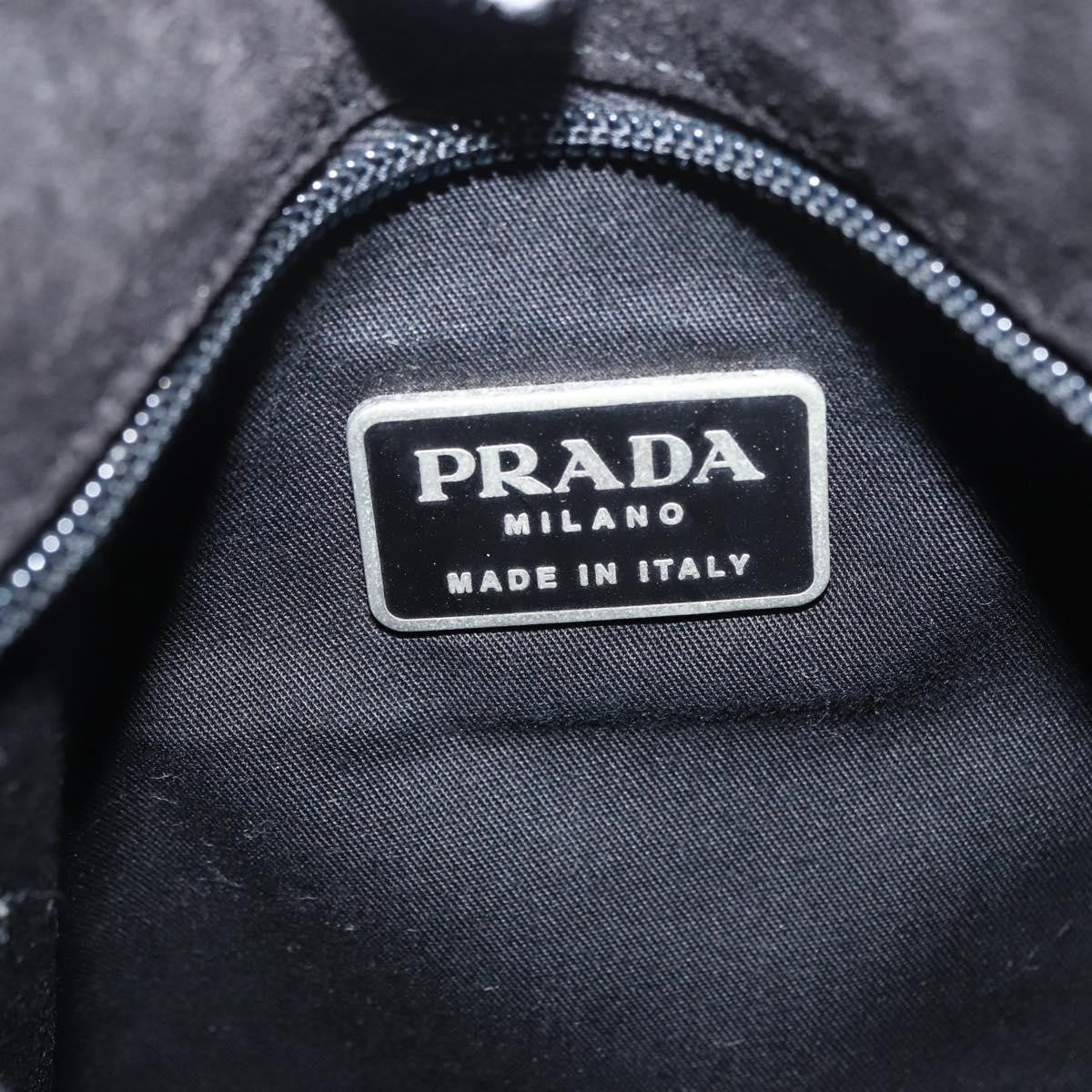 Prada Vintage Tote Leather, BLACK, LEATHER, Tote bag