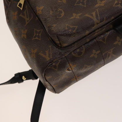 Louis Vuitton Palm Springs Backpack Monogram Canvas, BROWN, CANVAS, Backpack