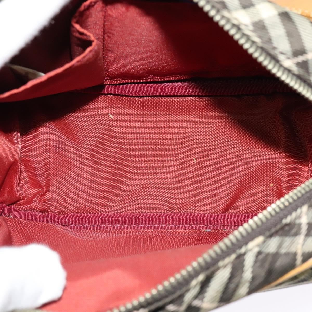 Burberry Nova Check Blue Label Canvas, BLACK, CANVAS, Shoulder bag