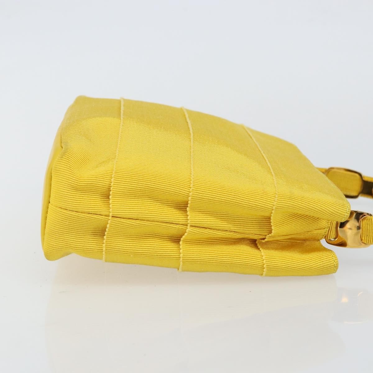 Salvatore Ferragamo Vala Handbag Nylon, YELLOW, NYLON, Handbag