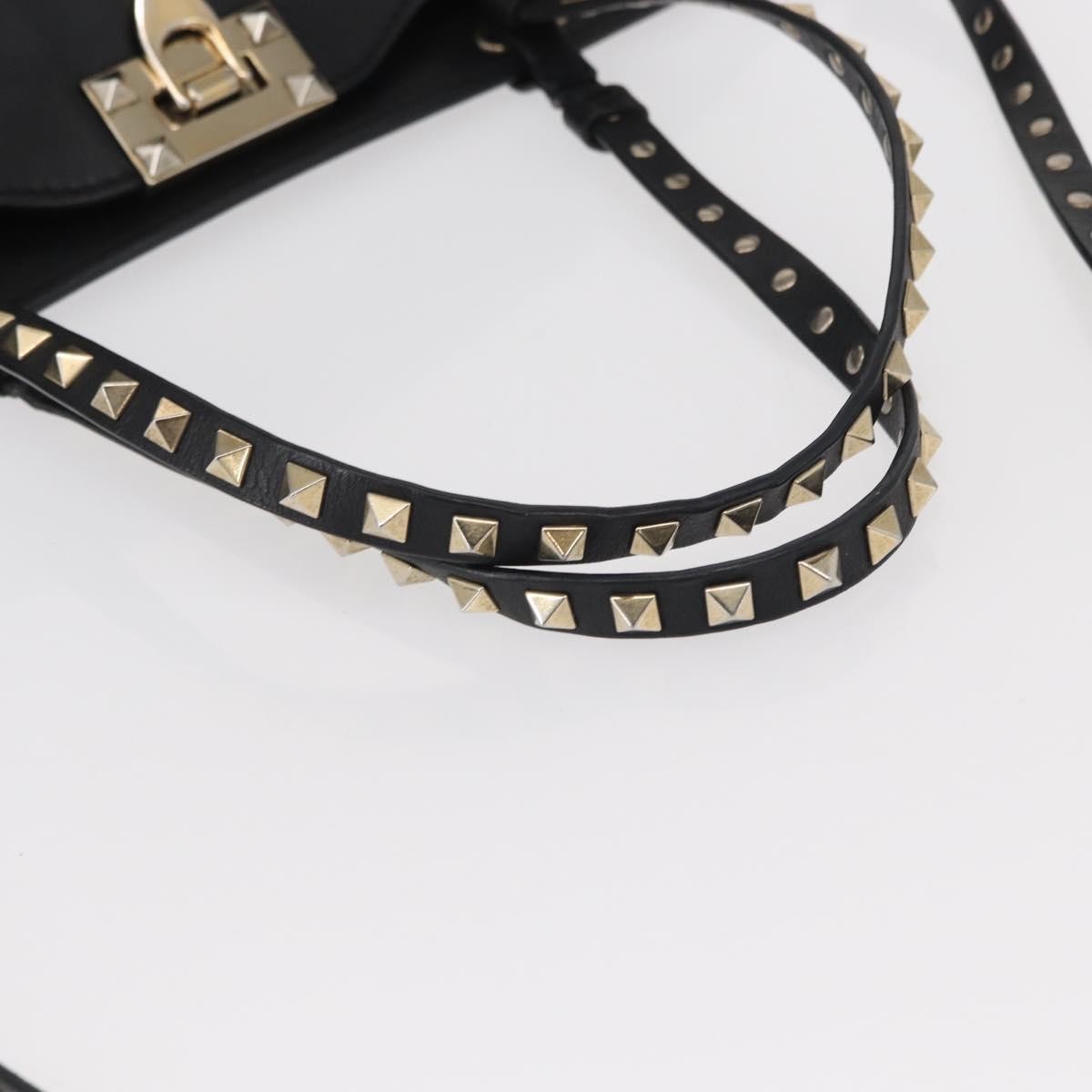 Valentino Garavani Rockstud Tote Textured Leather, BLACK, LEATHER, Tote bag