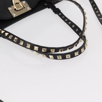 Valentino Garavani Rockstud Tote Textured Leather, BLACK, LEATHER, Tote bag