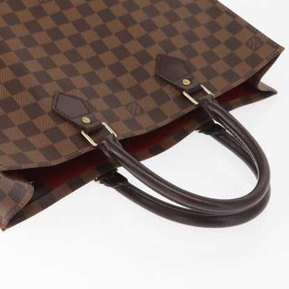 Louis Vuitton Sac Plat Bag Damier, BROWN, CANVAS, Handbag