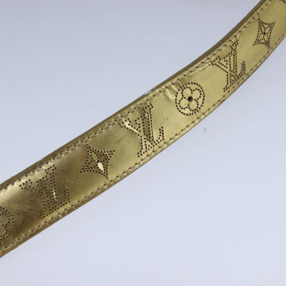 Louis Vuitton Buckle Belt Mahina Leather, GOLD, LEATHER, Belts