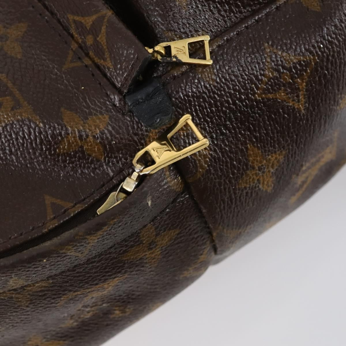 Louis Vuitton Palm Springs Backpack Monogram Canvas, BROWN, CANVAS, Backpack