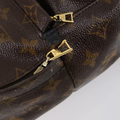 Louis Vuitton Palm Springs Backpack Monogram Canvas, BROWN, CANVAS, Backpack