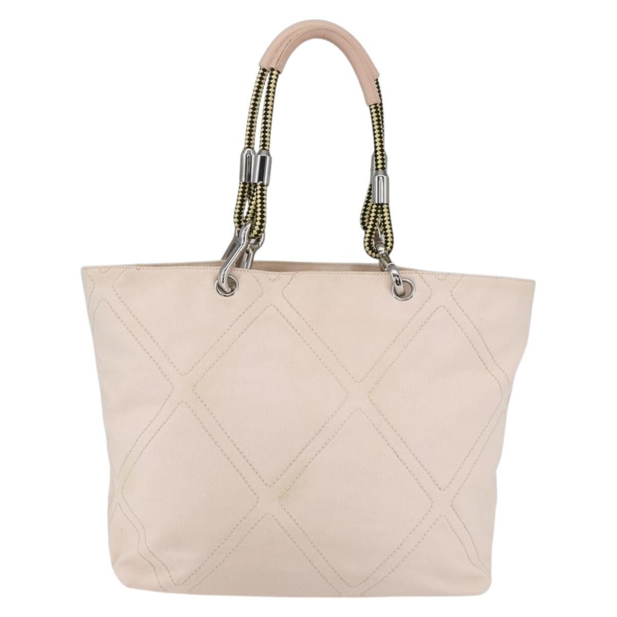 Chanel Vintage Cruise Line No.5 Tote Quilted Canvas, PINK, CANVAS, Tote bag
