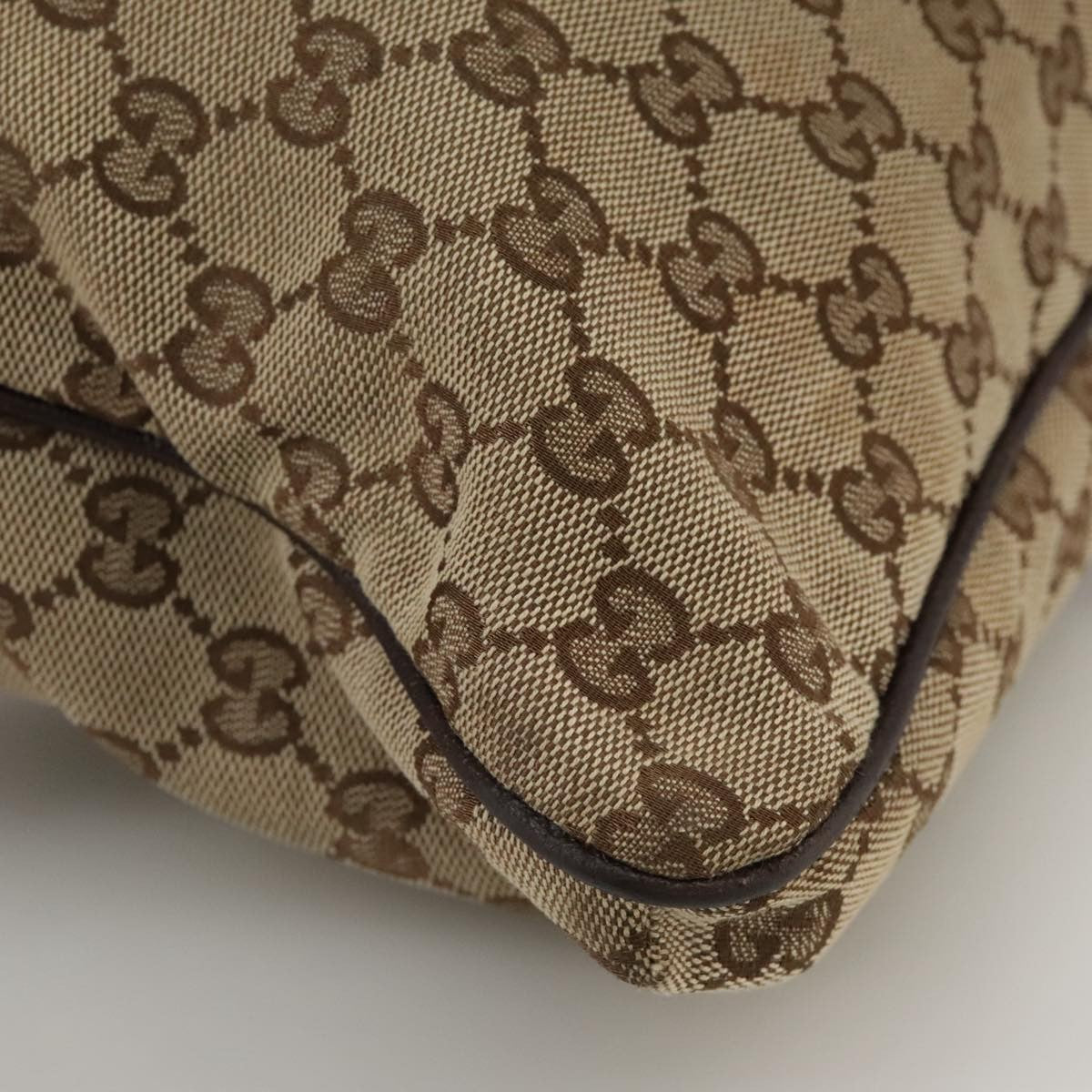 Gucci Double Pocket Web Messenger GG Canvas, Brown, Canvas, Shoulder Bag