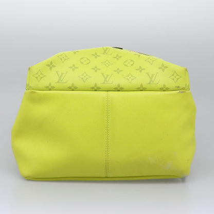 Louis Vuitton Discovery Backpack Monogram Taigarama, Yellow, Leather, Backpack