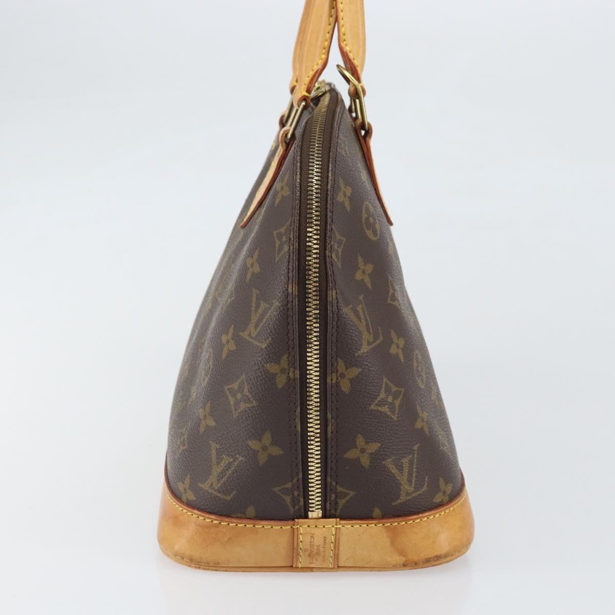 Louis Vuitton Alma Handbag Monogram Canvas, BROWN, CANVAS, Handbag