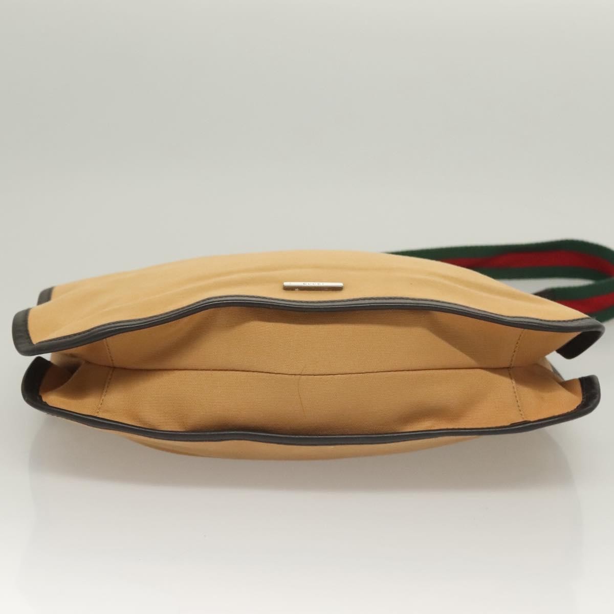 Gucci Sherry line shoulder bag Canvas, BEIGE, CANVAS, Shoulder bag