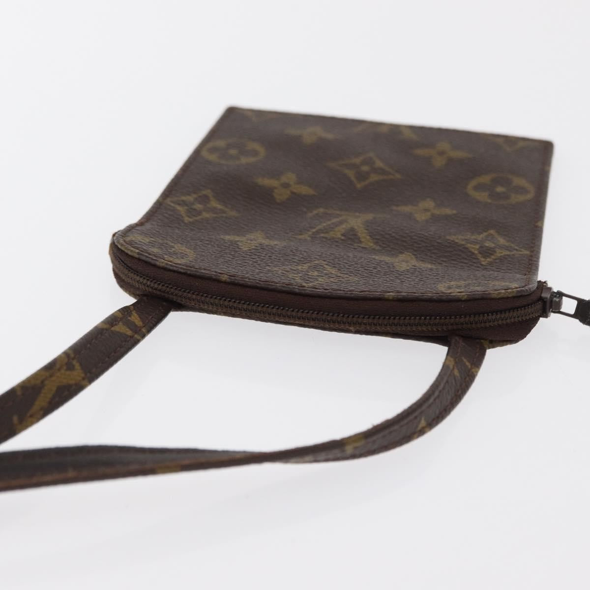 Louis Vuitton Pochette Secret Monogram canvas, BROWN, CANVAS, Clutche & pouche