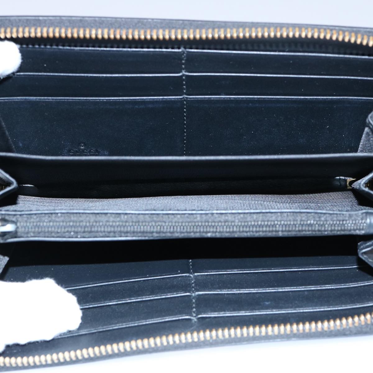 Gucci Sylvie Continental Wallet Leather, BLACK, LEATHER, Wallets