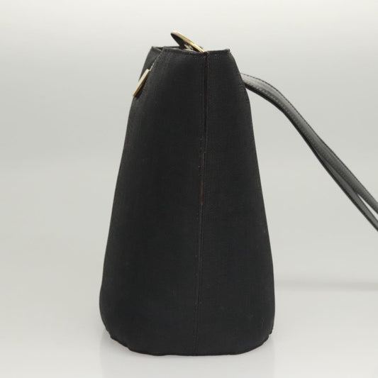 Celine Circle logo Canvas, BLACK, CANVAS, Shoulder bag