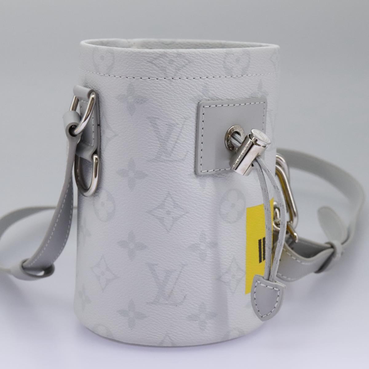 Louis Vuitton Chalk Nano Bag Limited Edition Logo Story Monogram Canvas, GRAY, CANVAS, Handbag