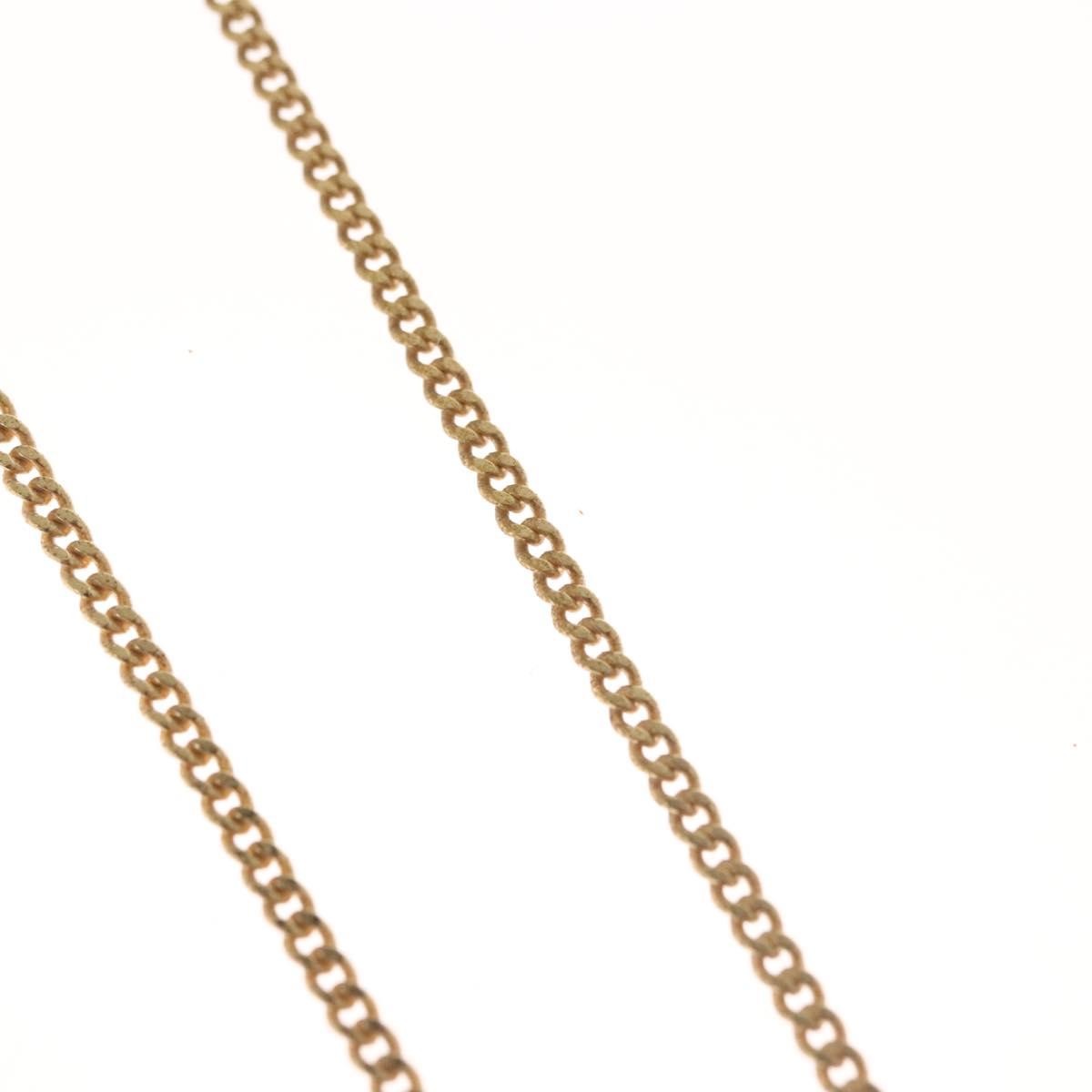 Christian Dior CD Pendant Necklace Metal, GOLD, METAL, Necklace